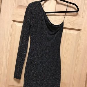 Guess Sparkle One Shoulder Dress Size Small